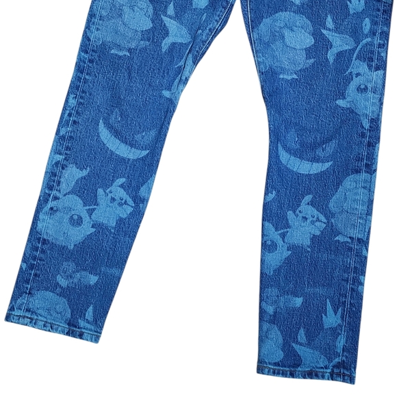 Levis Premium Limited Edition Pokemon Skinny Jeans W29xL28 - Picture 10 of 12